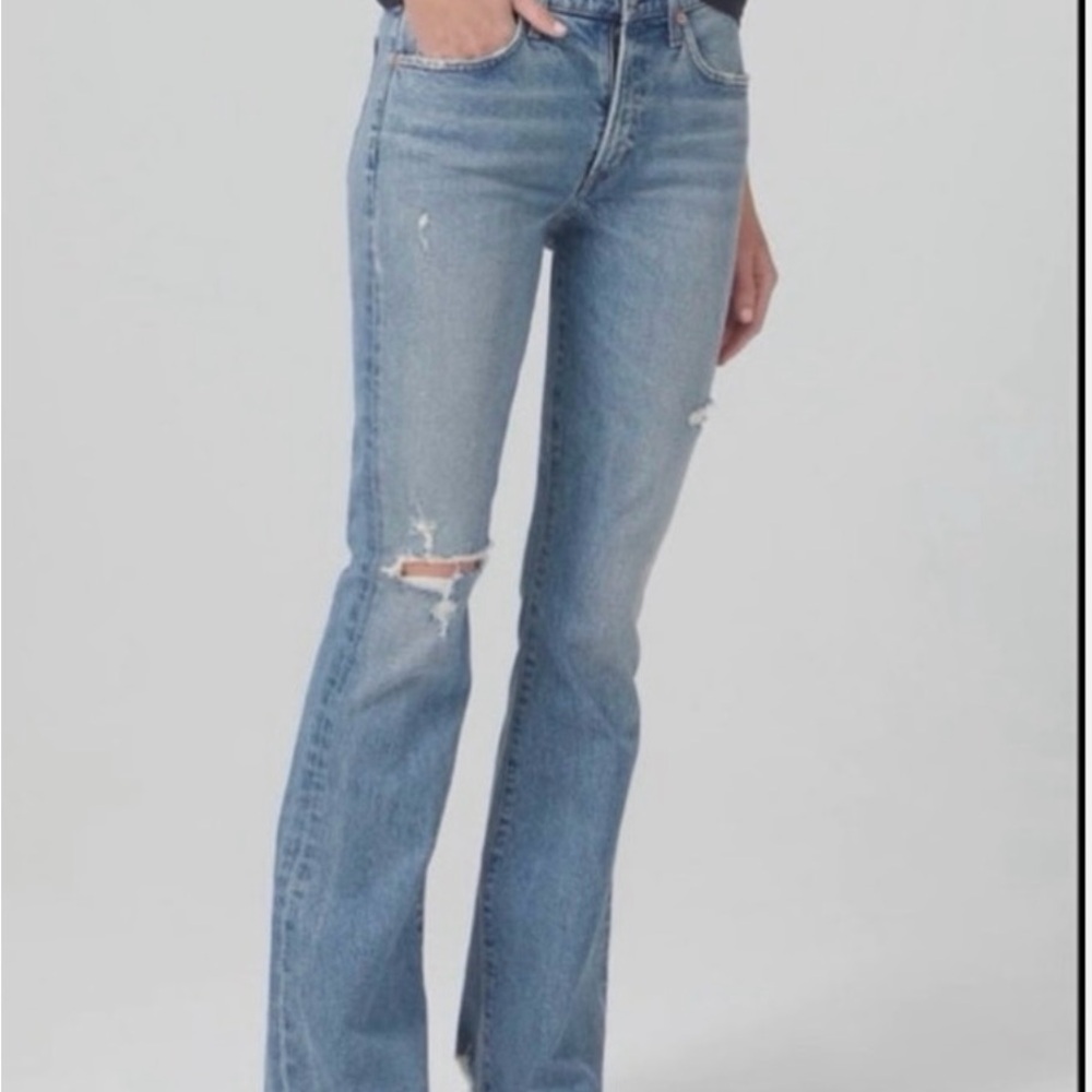 Citizens Of Humanity Blue Boot Cut Jeans - Picture 2 of 16